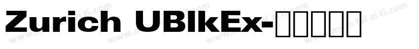 Zurich UBlkEx字体转换